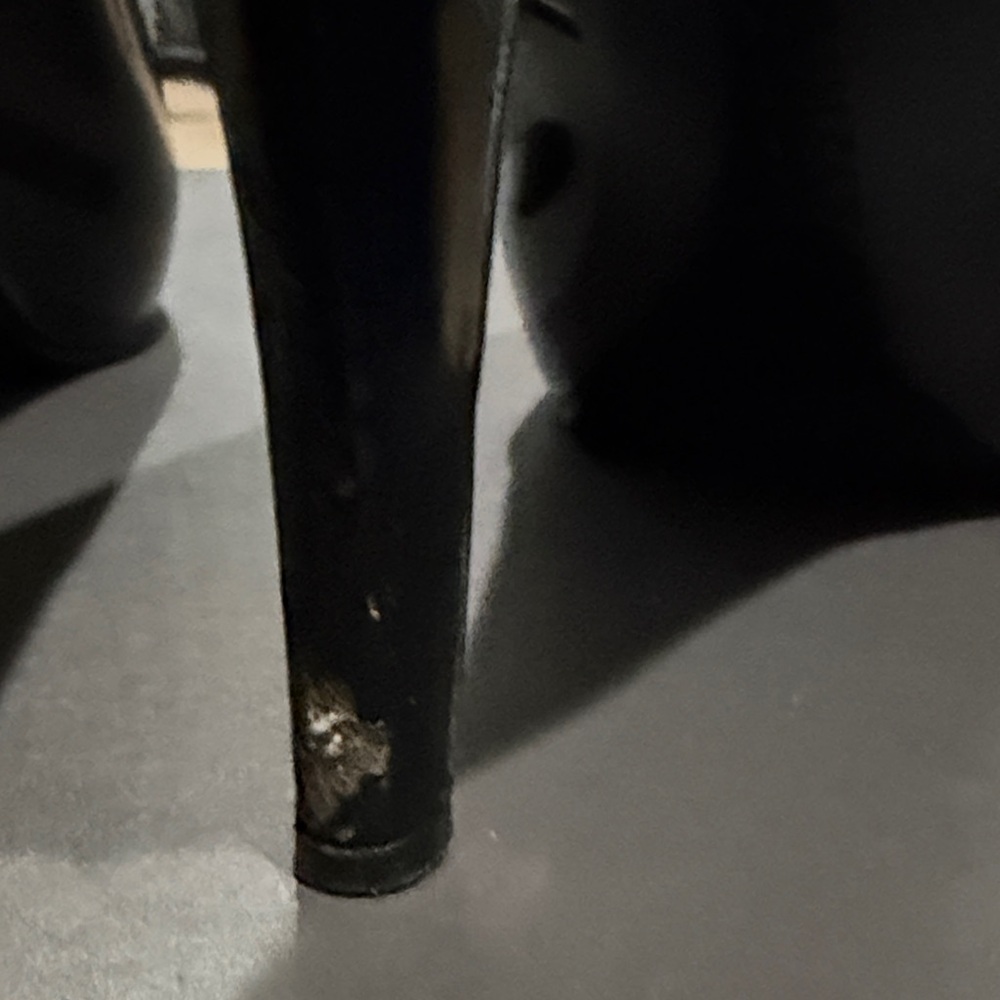 Nine West Glossy Black Peep Toe Heels - Picture 10 of 11
